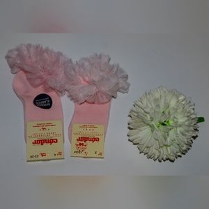 Condor Baby Pastel Pink Cotton Knit Knee High Socks